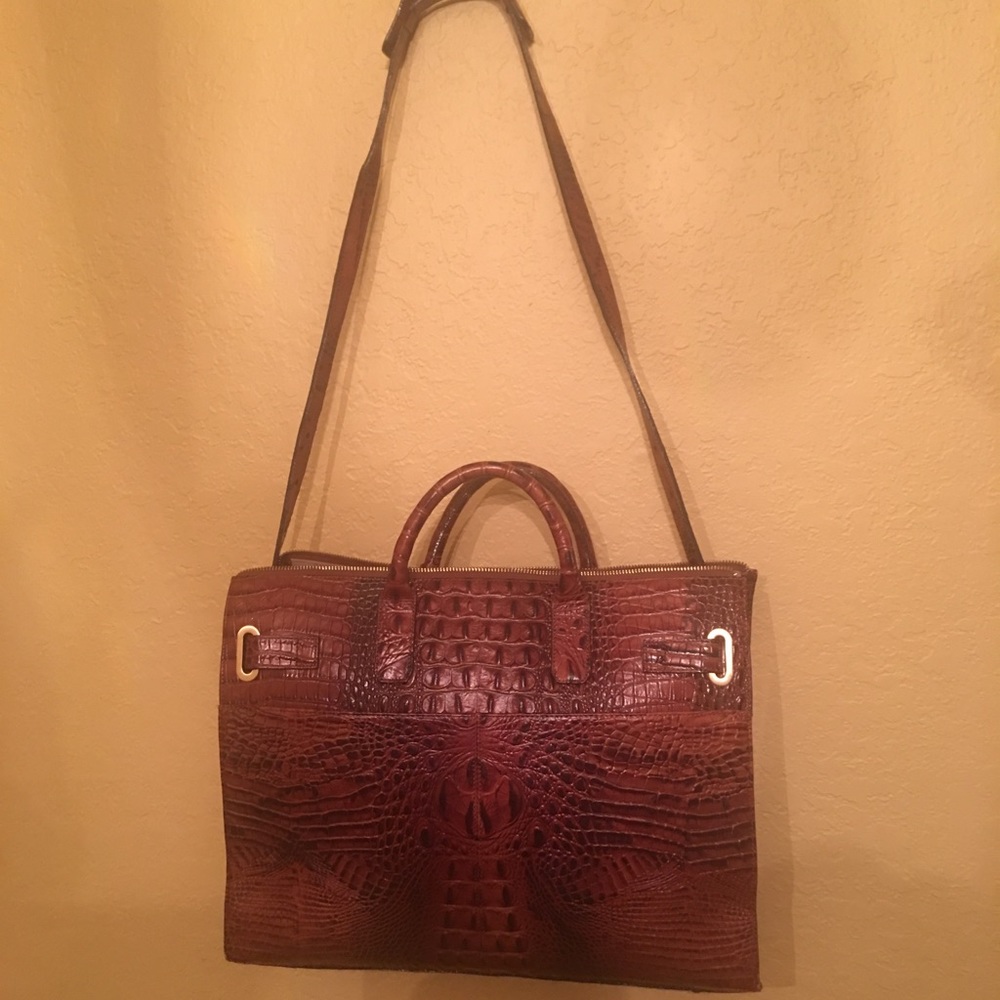 Brahmin brief case/messenger bag